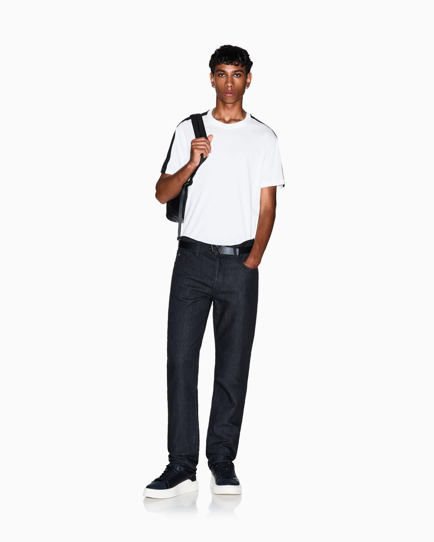 Comfort slim five-pocket jeans in fleece denim Essential