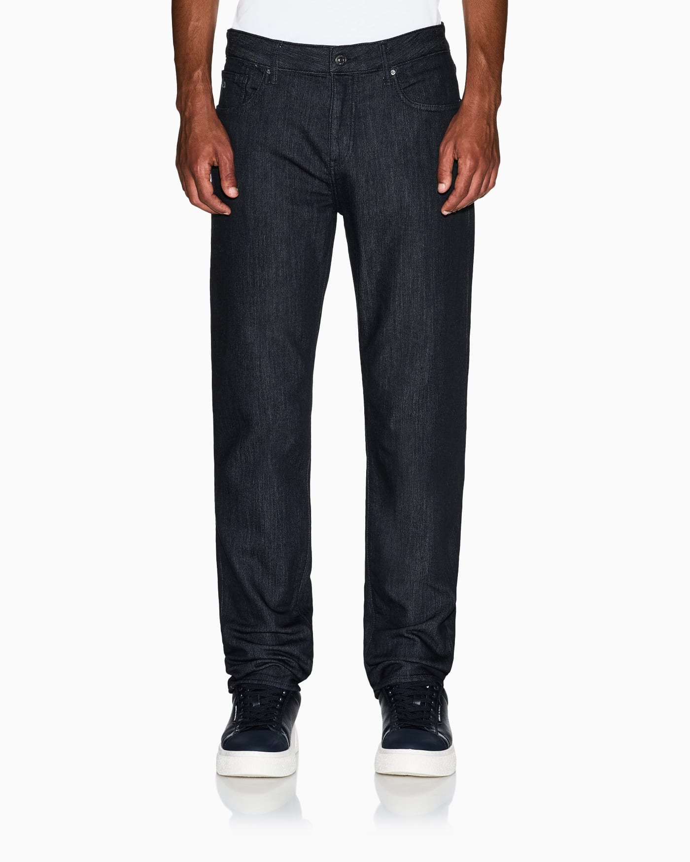 Comfort slim five-pocket jeans in fleece denim Essential