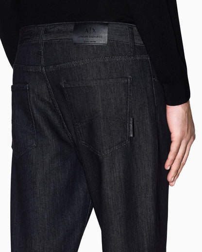 Skinny jeans comfort fleece black for man