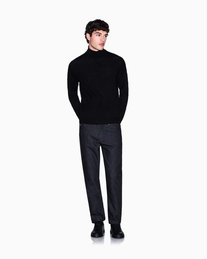 Skinny jeans comfort fleece black for man