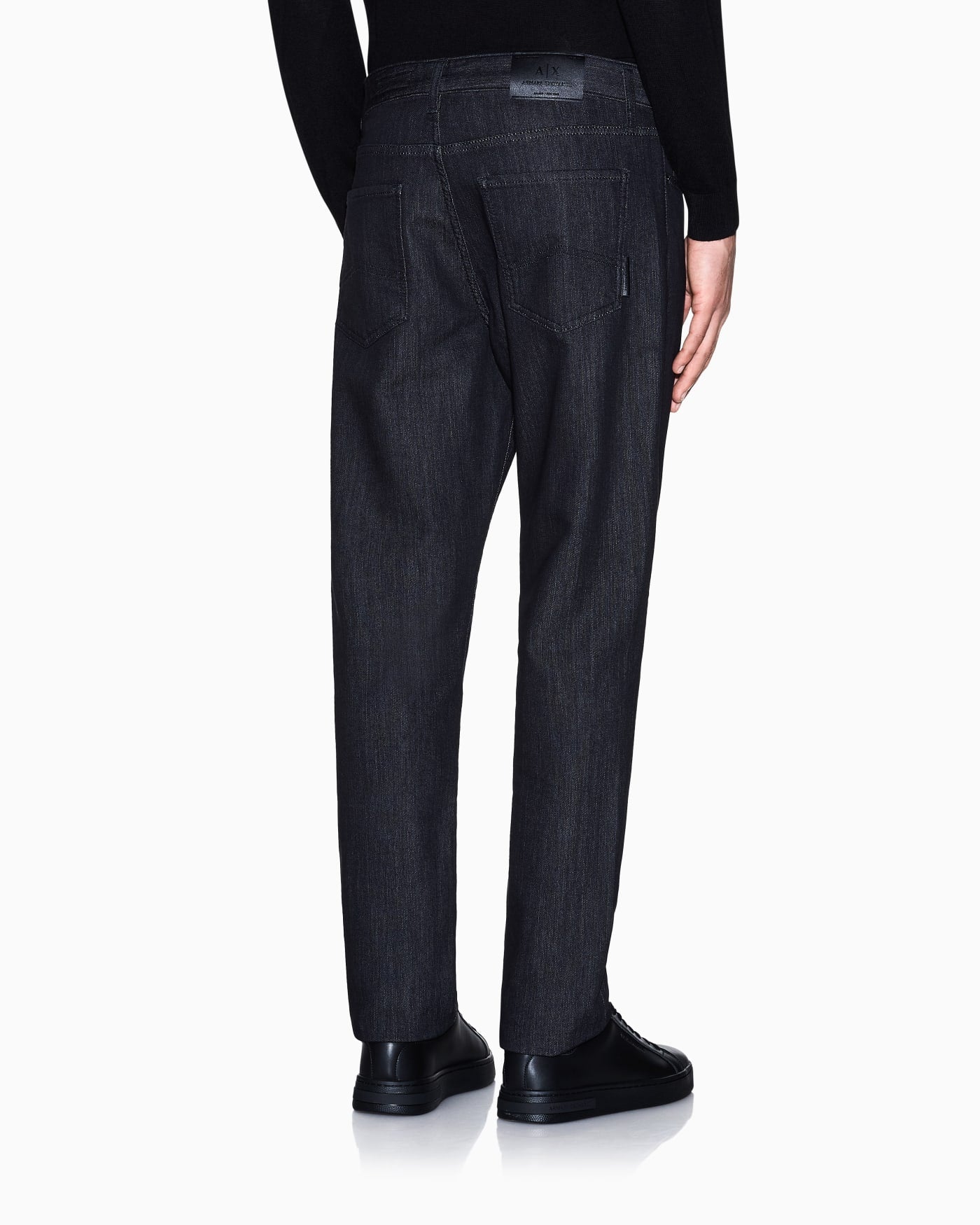 Skinny jeans comfort fleece black for man