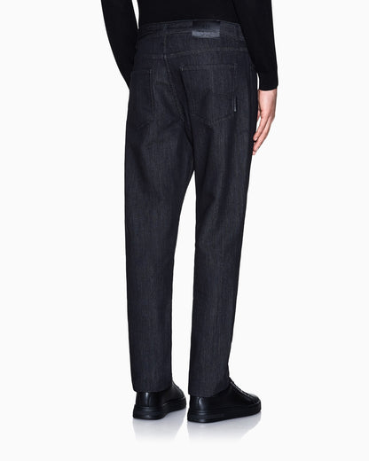 Skinny jeans comfort fleece black for man