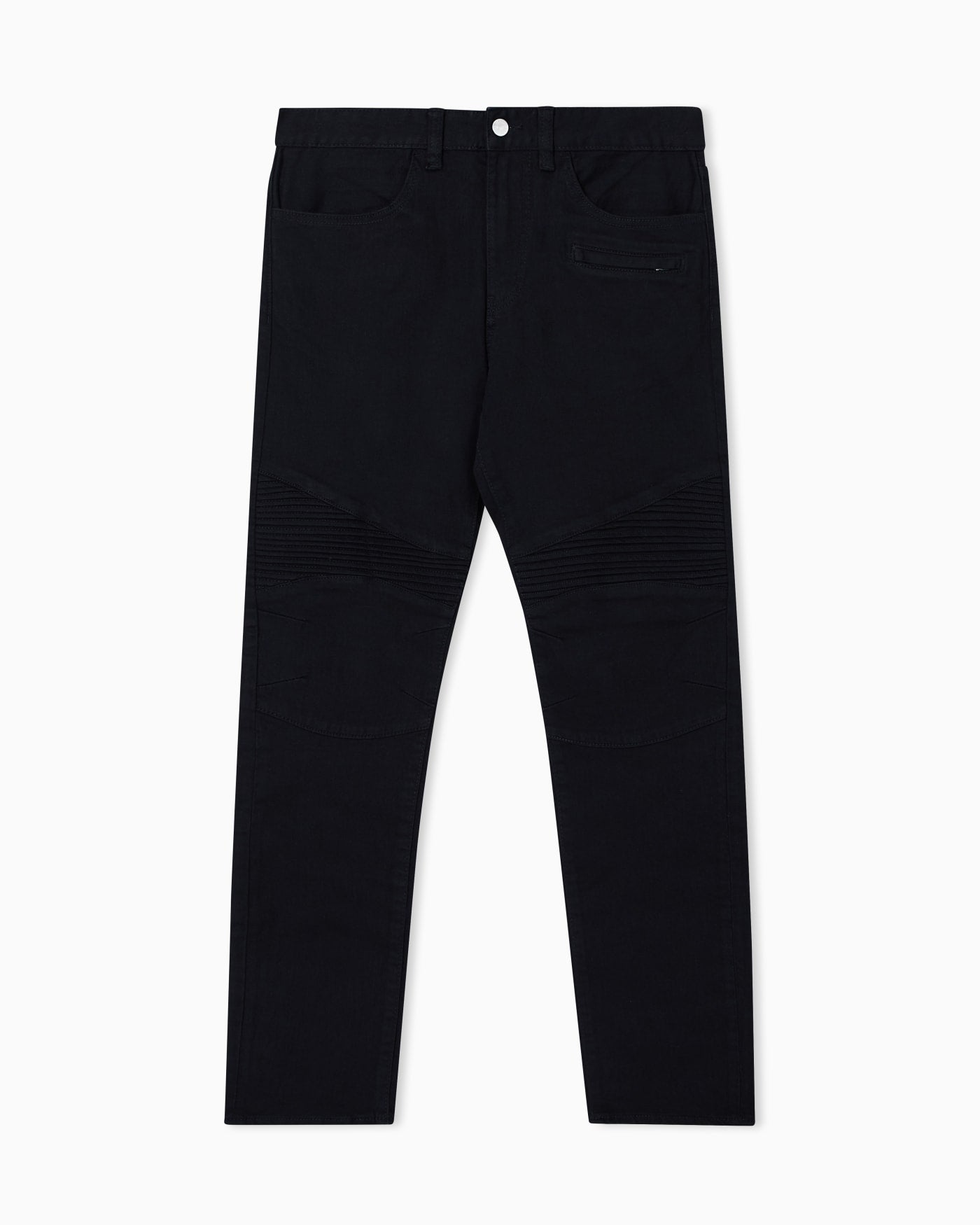 Slim Fit Biker Jeans with a Distressed Effect