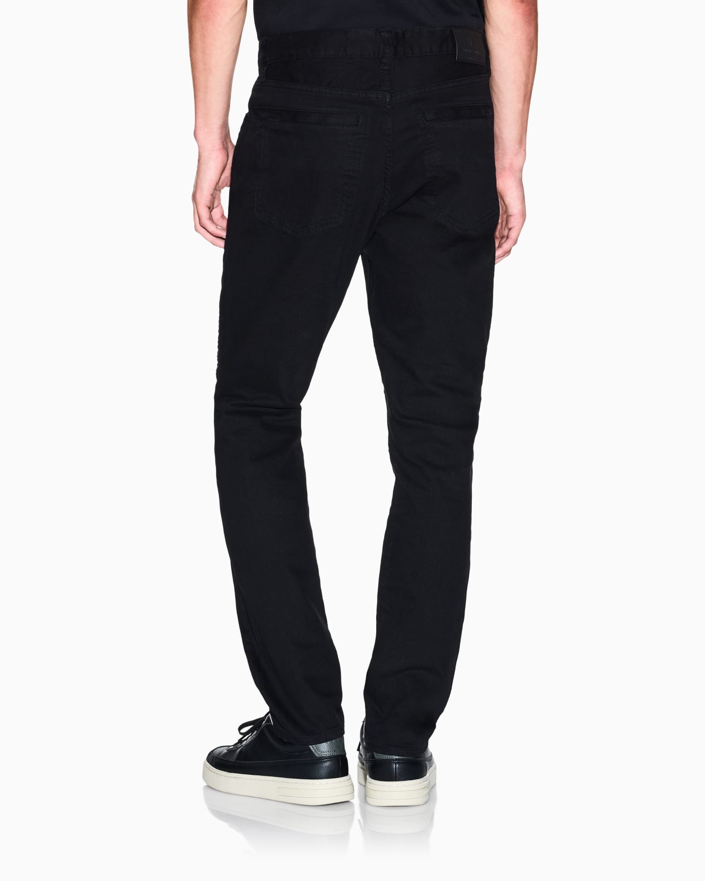 Slim Fit Biker Jeans with a Distressed Effect