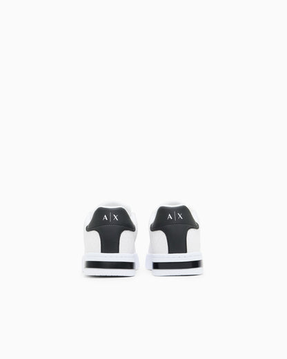 Mesh sneaker saffiano faux leather man