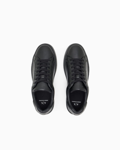 Sneakers split leather with cotton lining