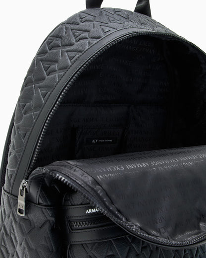 Water-resistant backpack man