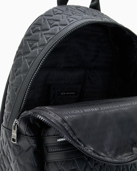 Water-resistant backpack man