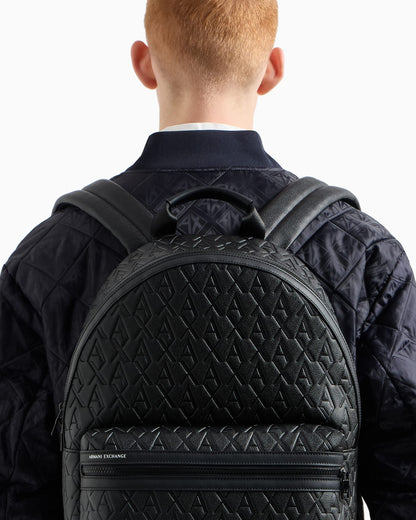 Water-resistant backpack man
