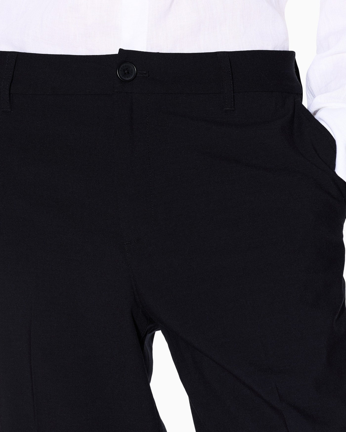 Tailored straight-leg trousers in wool blend Icon