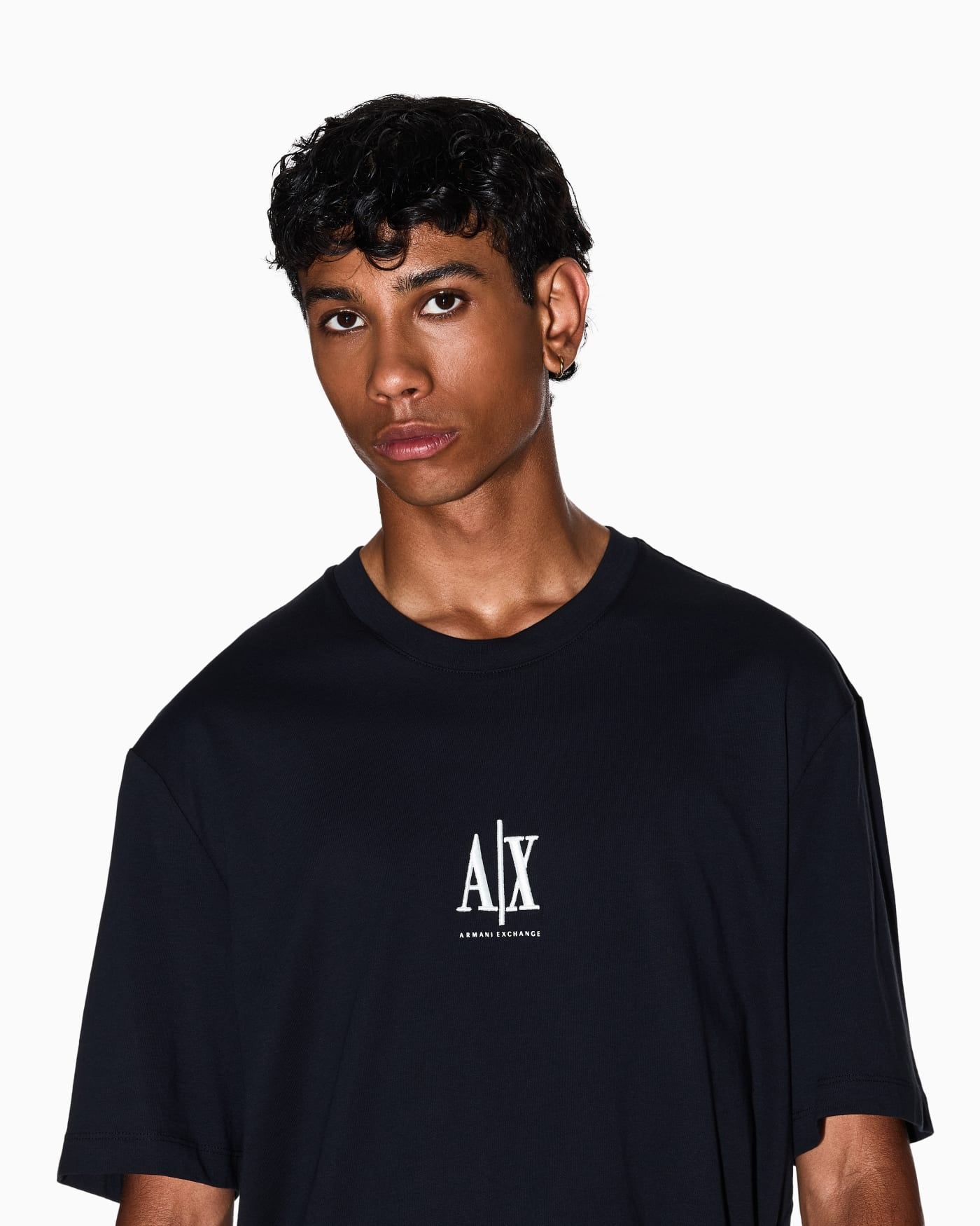 Regular fit cotton jersey t-shirt with a logo Icon