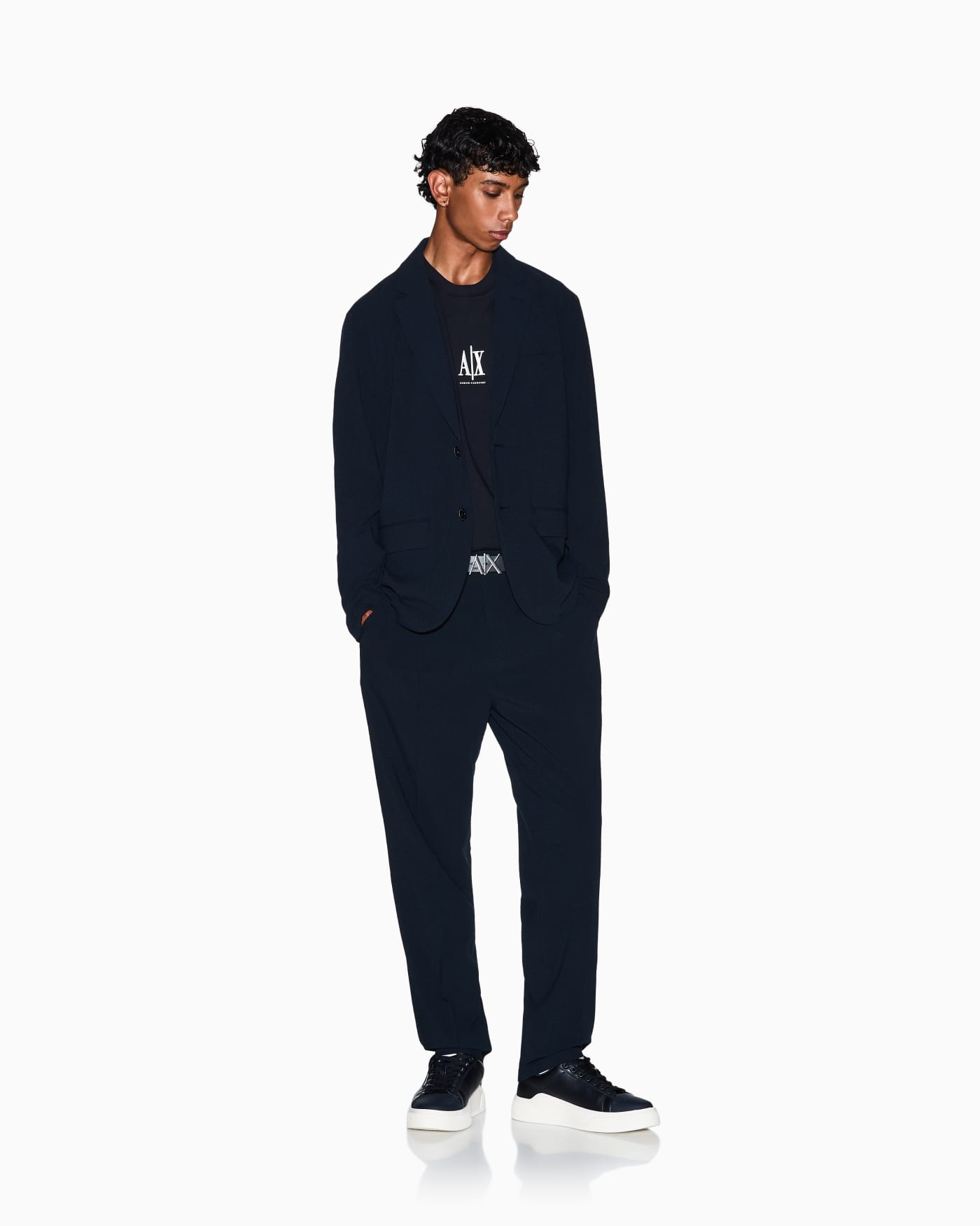 Regular fit cotton jersey t-shirt with a logo Icon