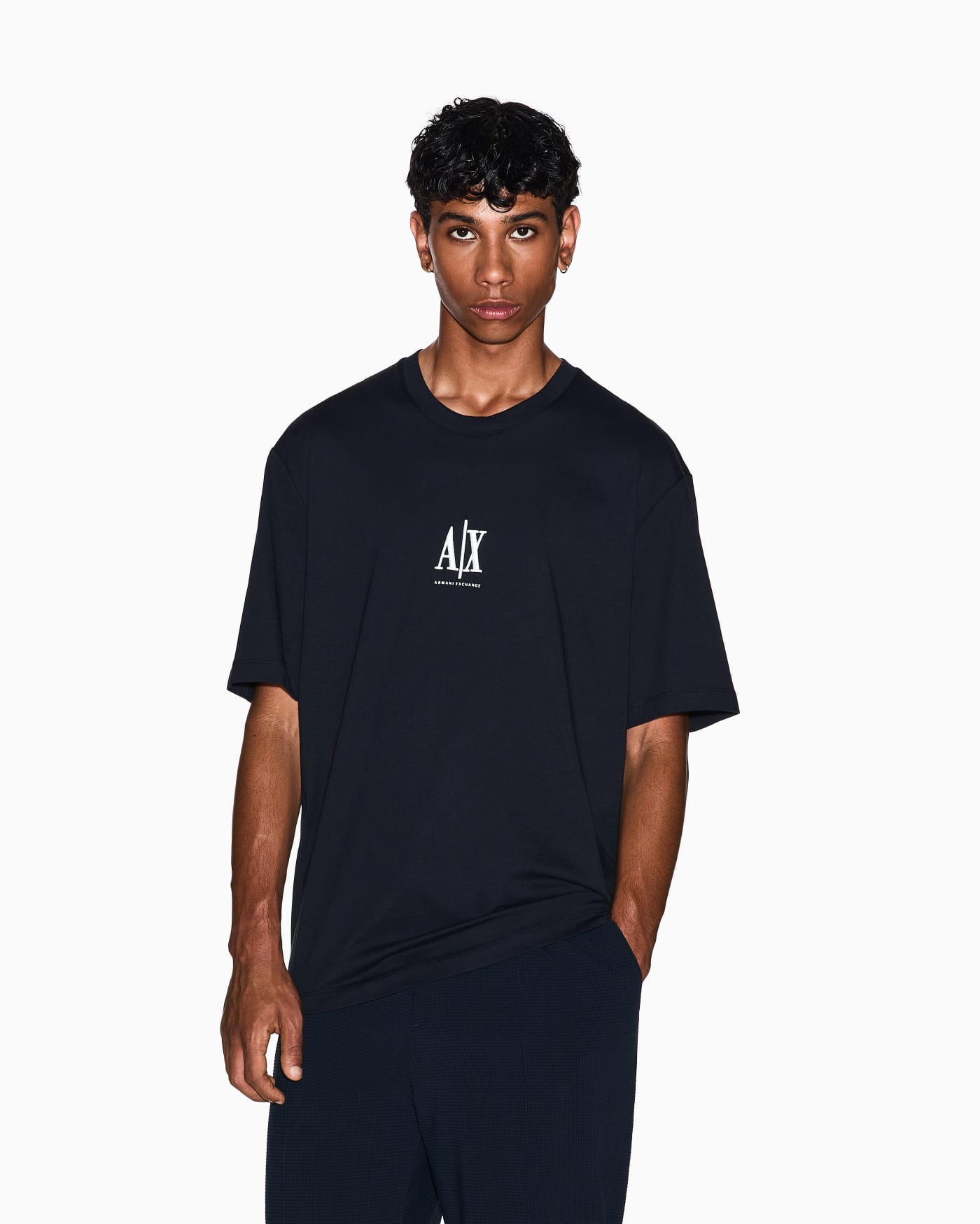 Regular fit cotton jersey t-shirt with a logo Icon