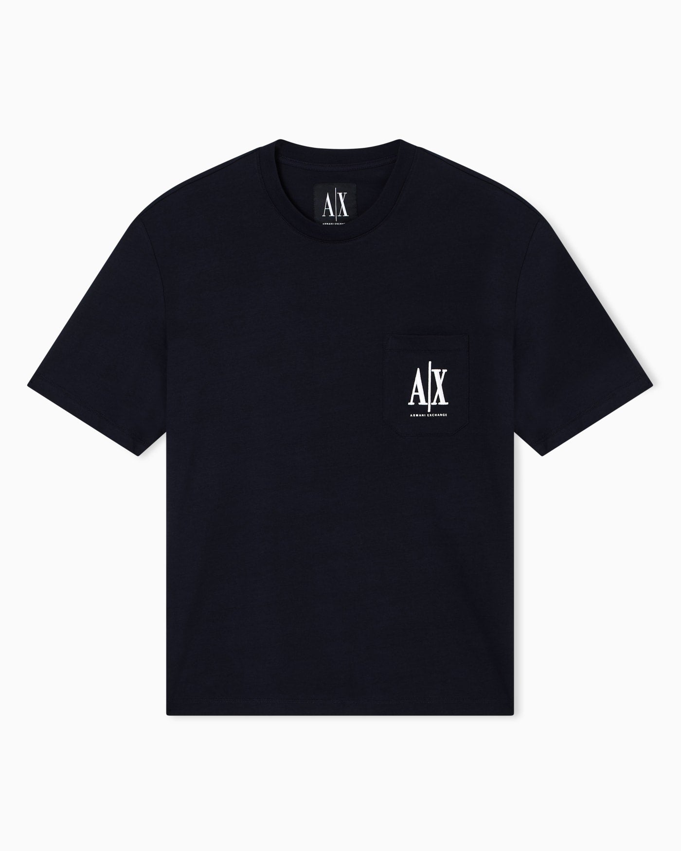Cotton jersey t-shirt with crewneck and pocket Icon