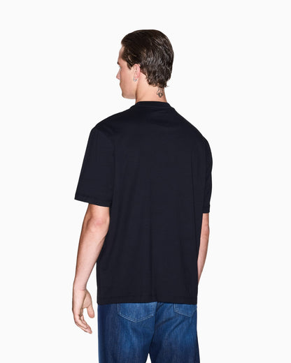 Cotton jersey t-shirt with crewneck and pocket Icon
