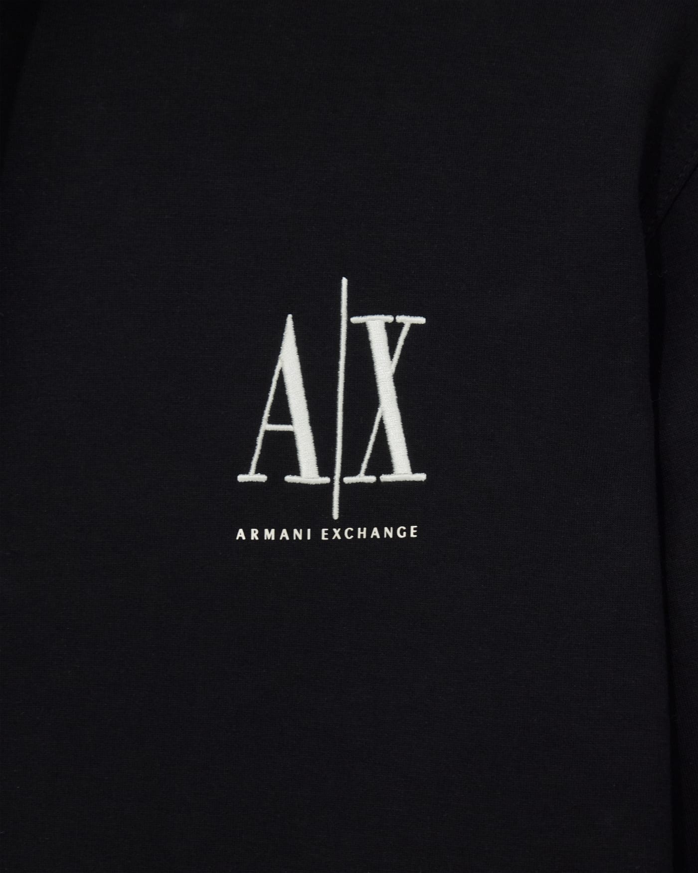 Full-zip hoodie in bonded stretch cotton with logo Icon