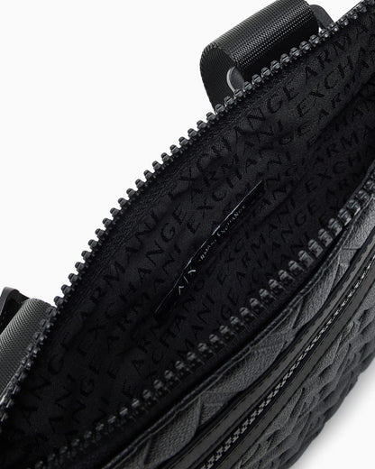 Crossbody bag embossed logo for man