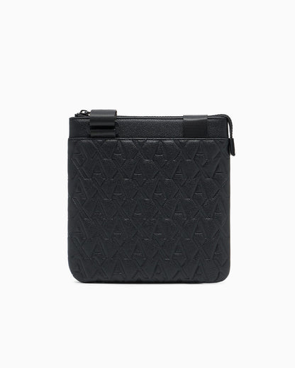 Crossbody bag embossed logo for man