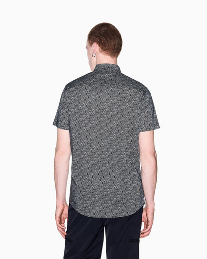 Shirt slim fit in stretch cotton poplin