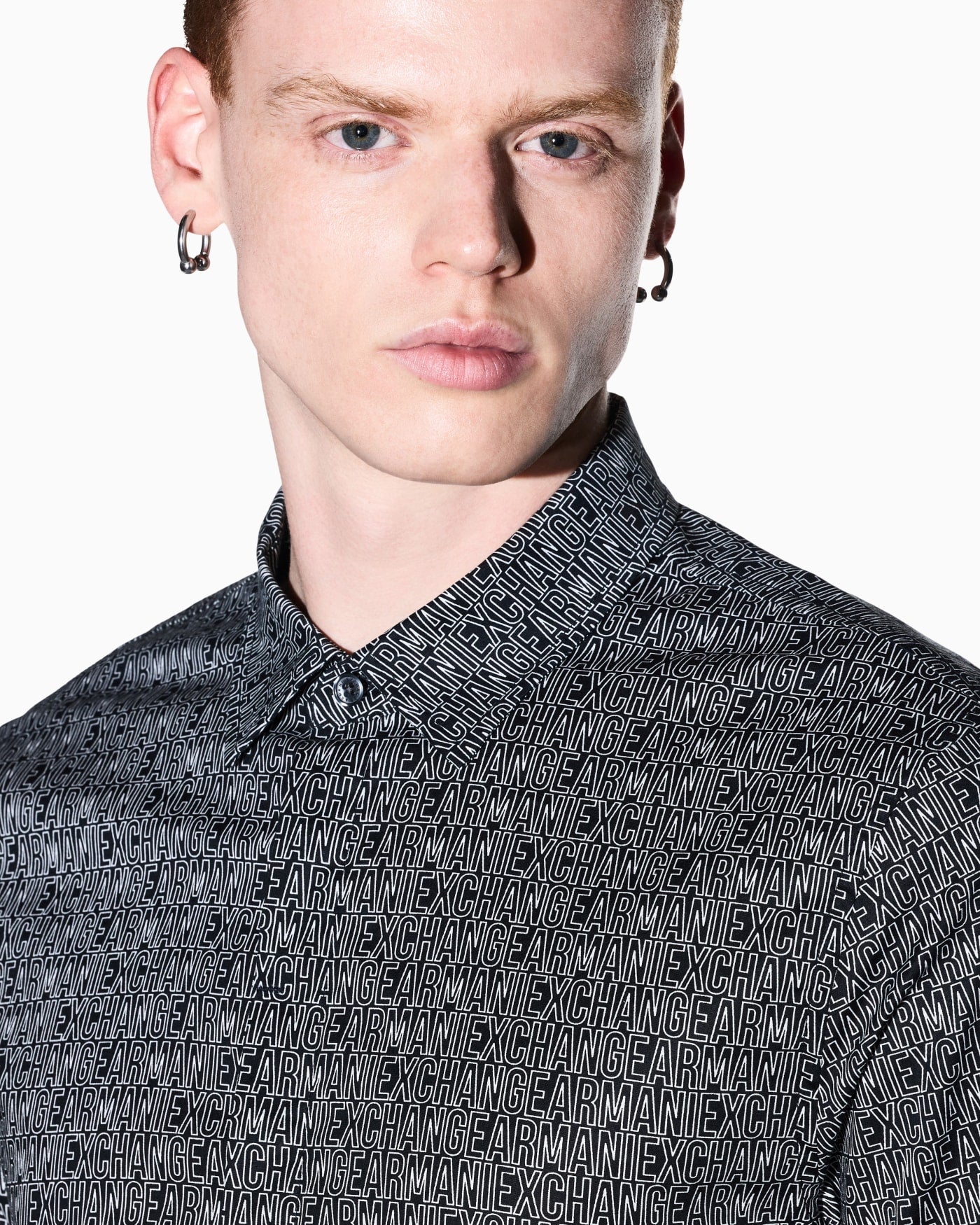 Shirt slim fit in stretch cotton poplin
