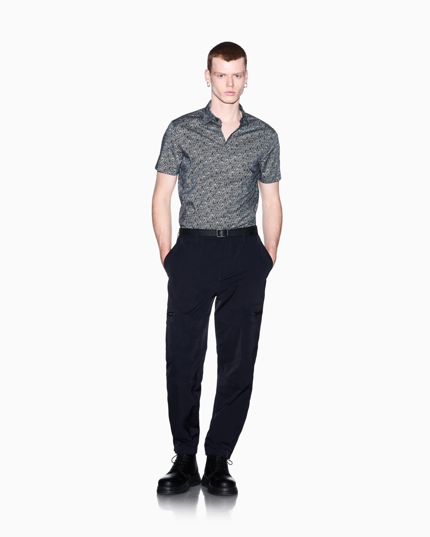 Shirt slim fit in stretch cotton poplin