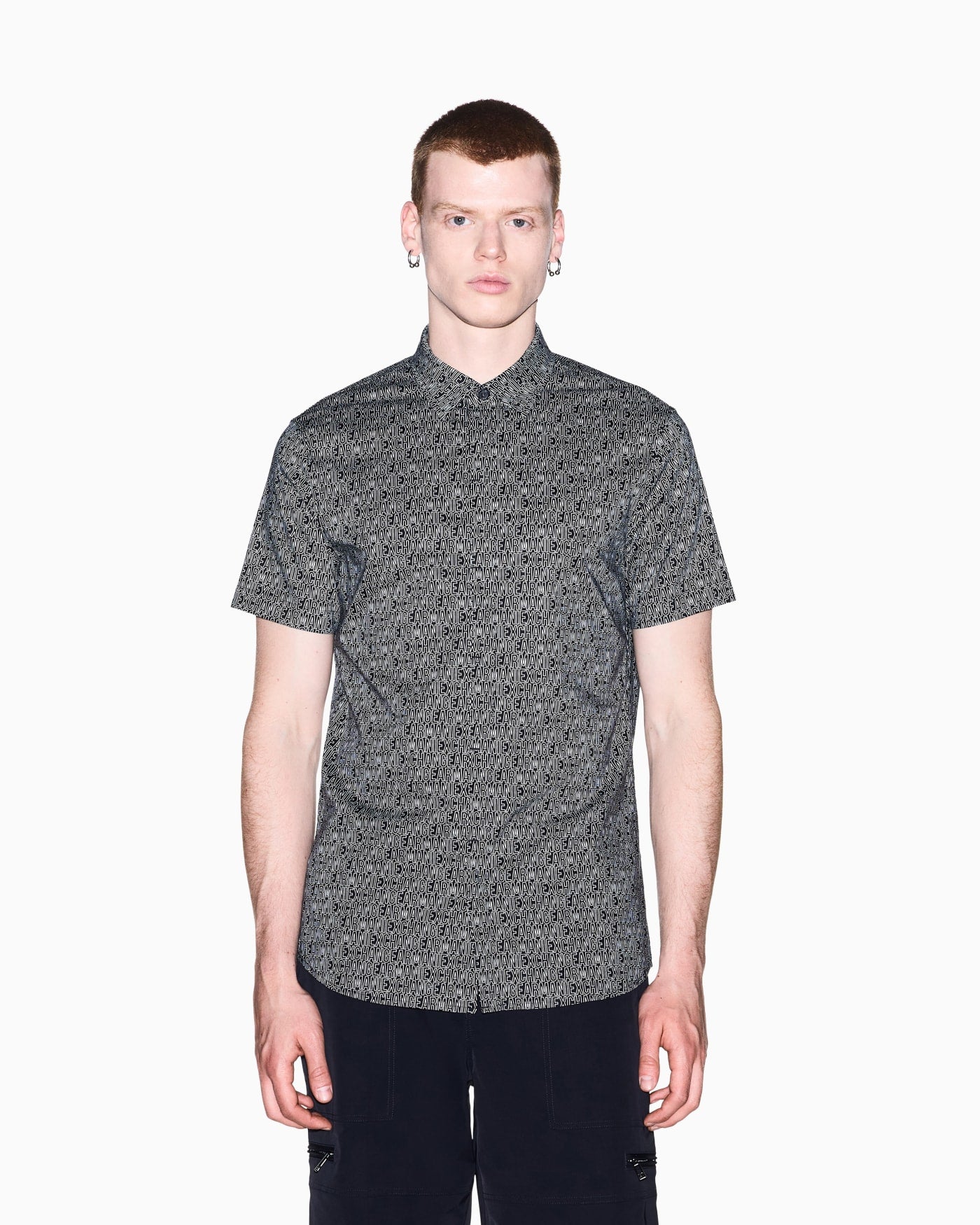 Shirt slim fit in stretch cotton poplin