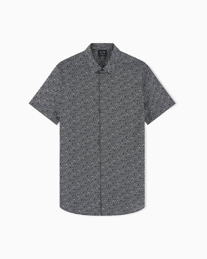 Shirt slim fit in stretch cotton poplin