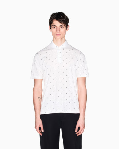 regular fit polo shirt in cotton jersey