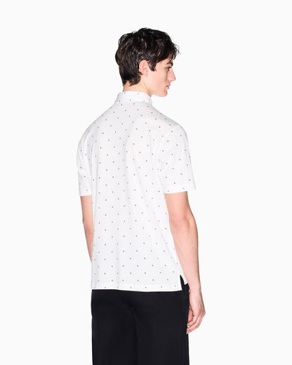 regular fit polo shirt in cotton jersey