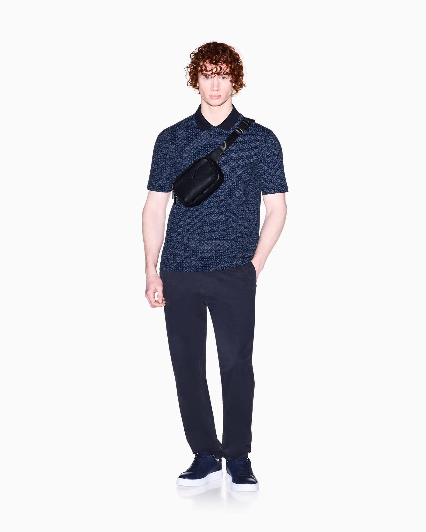 regular fit polo shirt in stretch cotton piqué