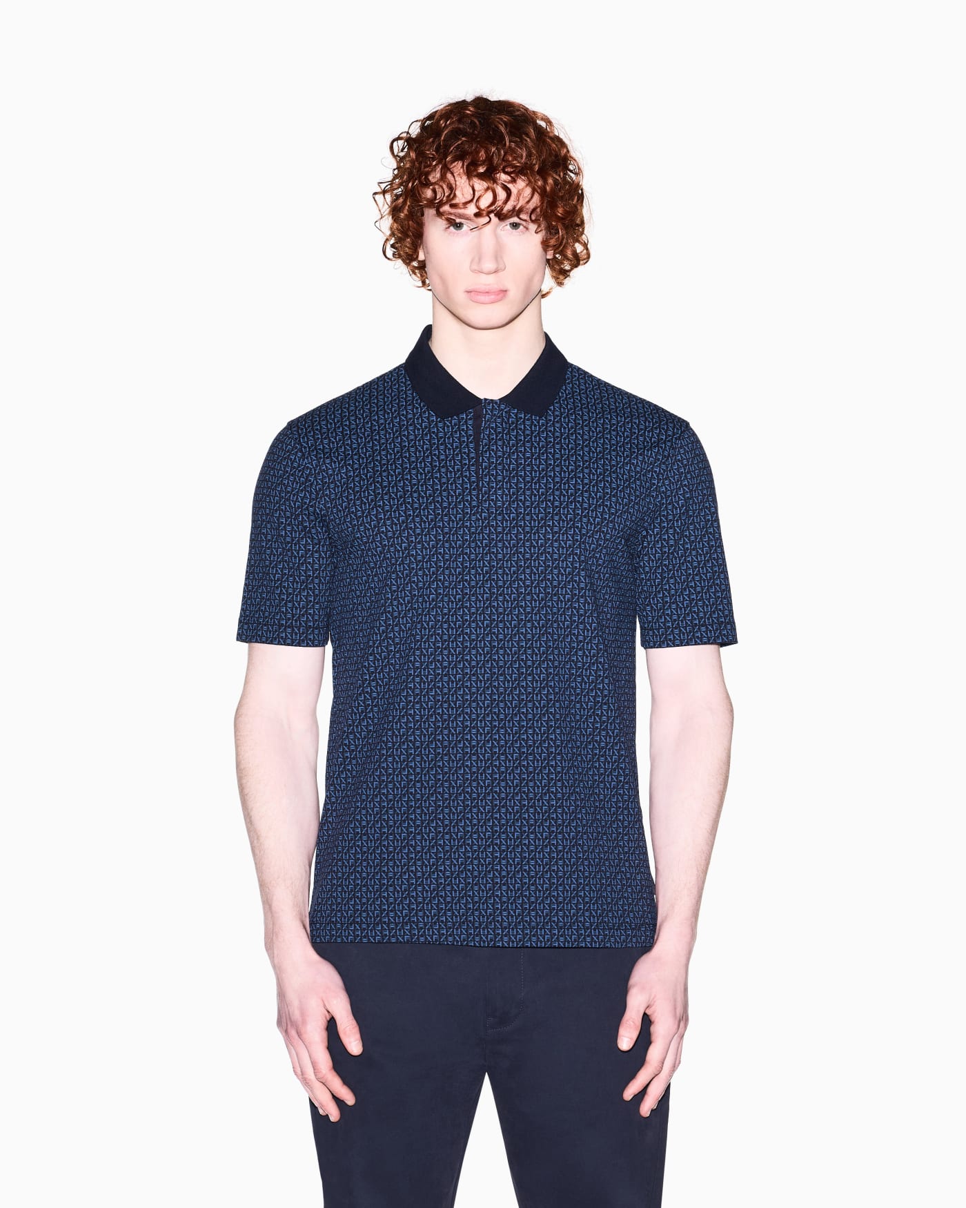 regular fit polo shirt in stretch cotton piqué