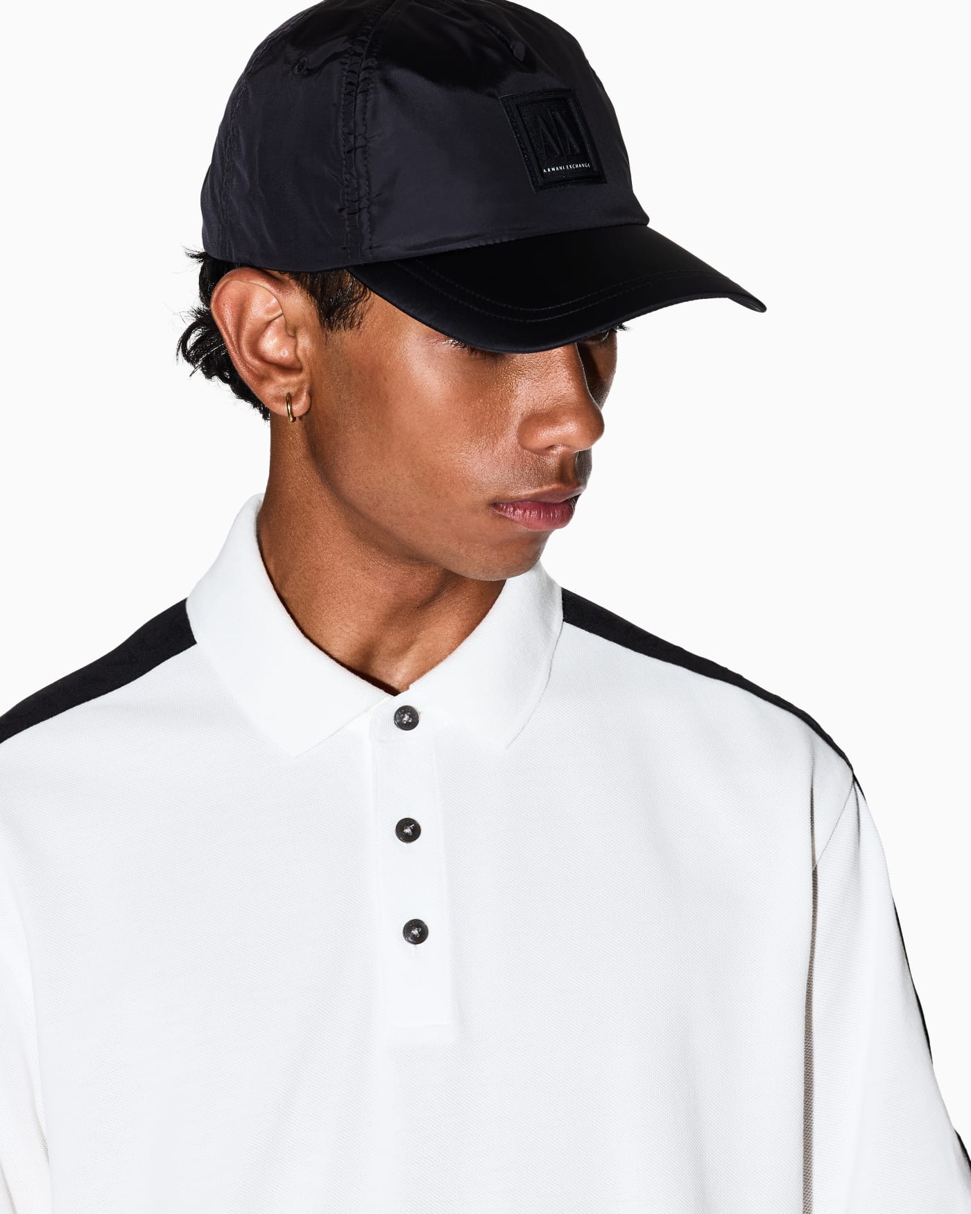 Adjustable hat curved visor patch for man