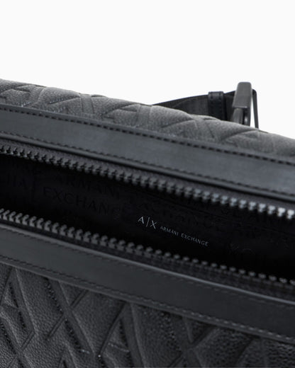 Belt bag embossed faux leather for man