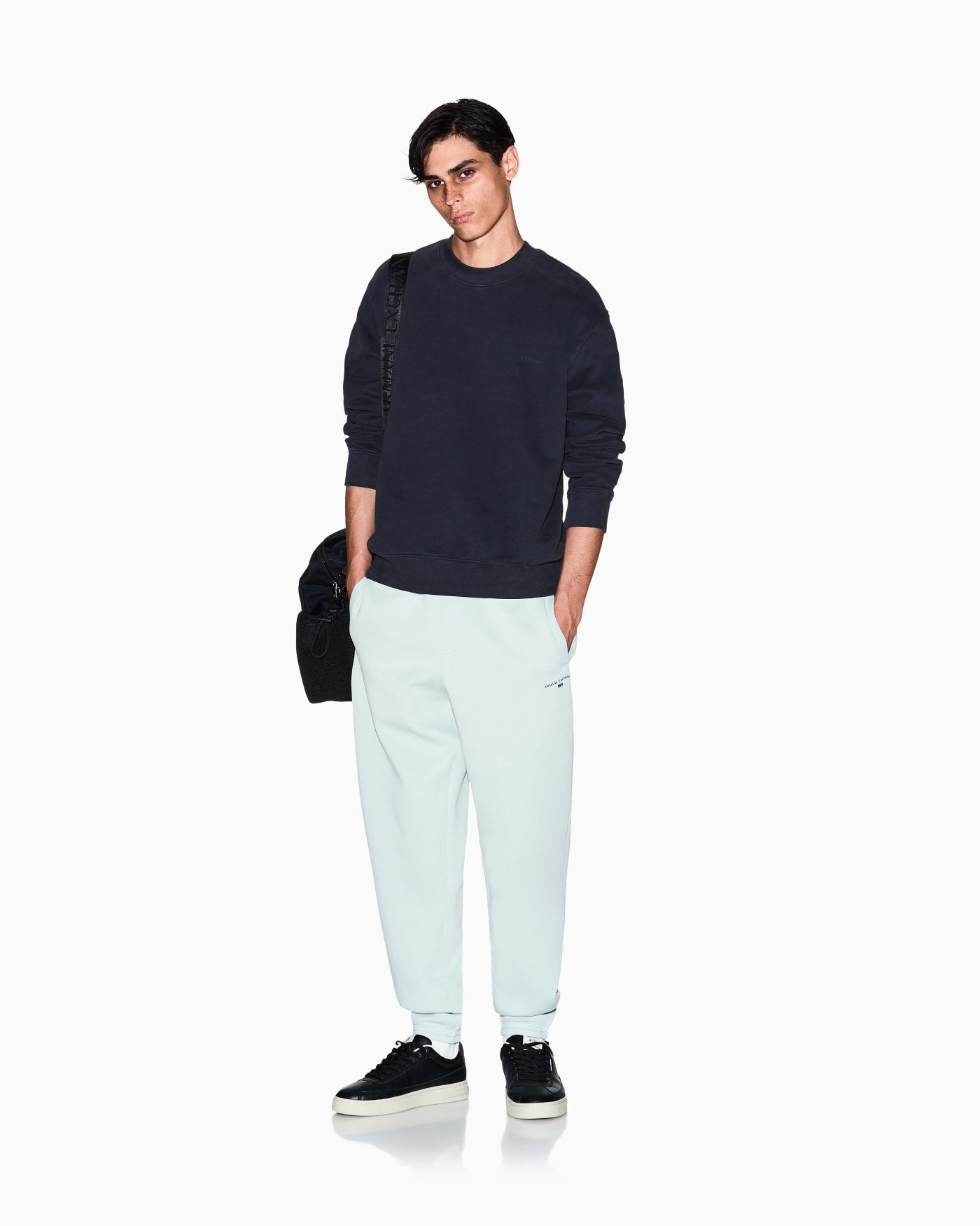 Garment-dyed cotton crewneck sweatshirt