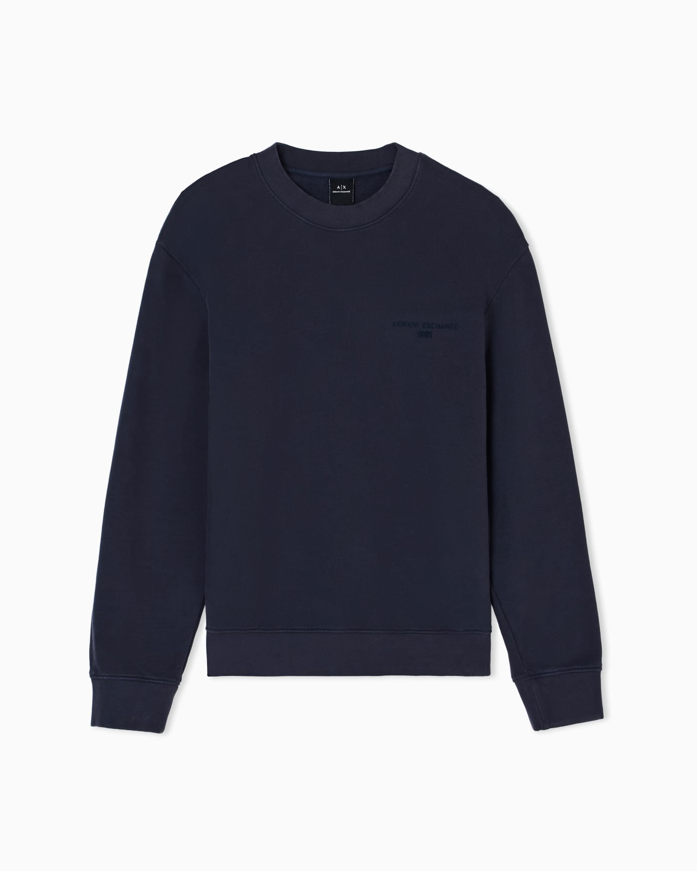 Garment-dyed cotton crewneck sweatshirt
