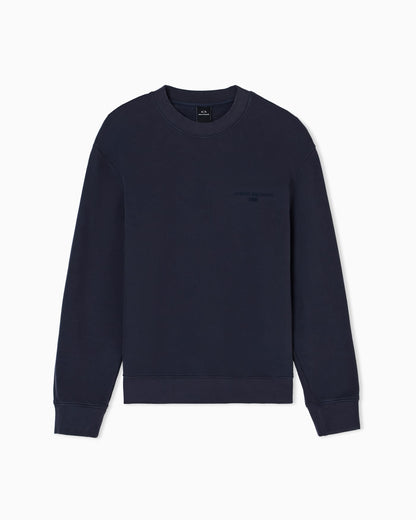 Garment-dyed cotton crewneck sweatshirt