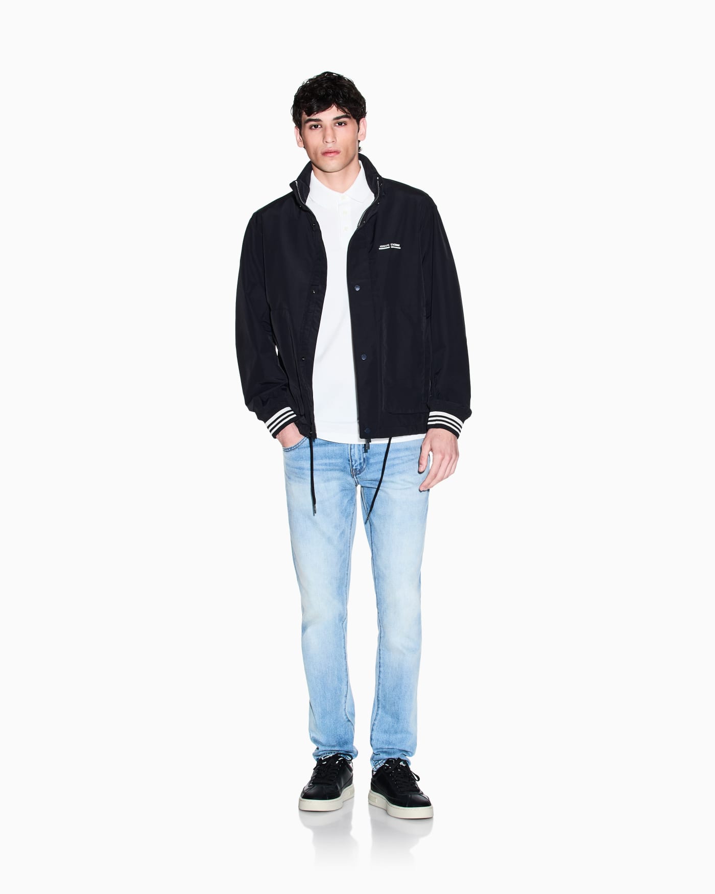 Regular pique polo shirt with pocket