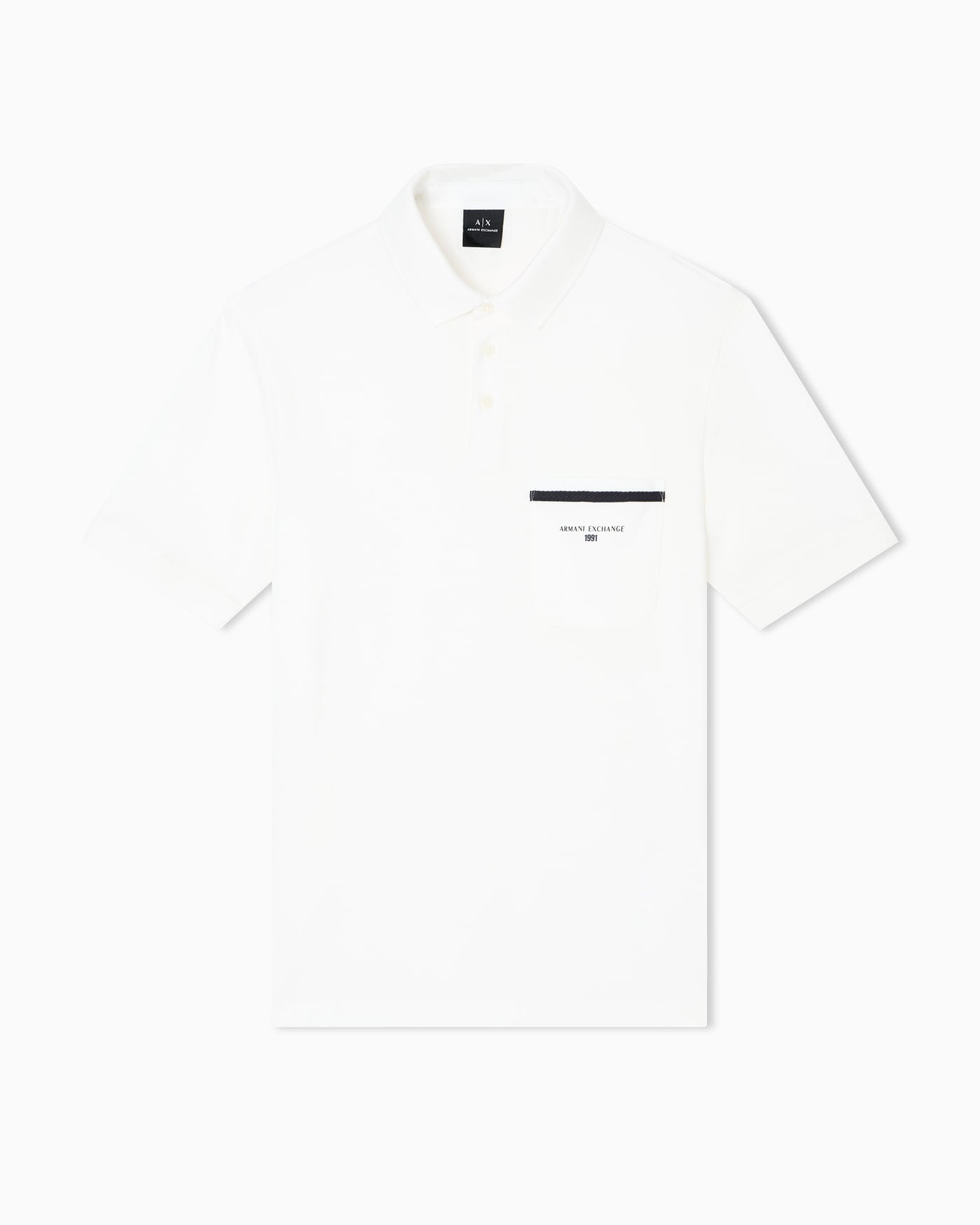 Regular pique polo shirt with pocket