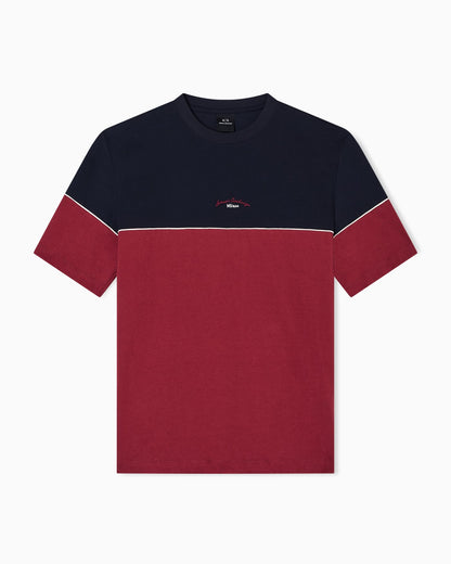 Regular fit two-tone T-shirt