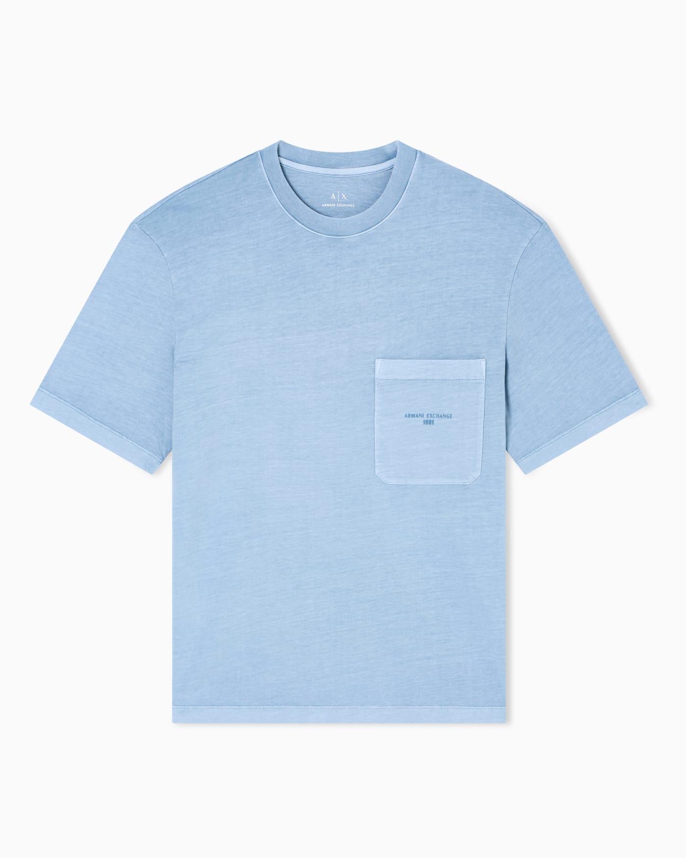 Used-effect cotton T-shirt