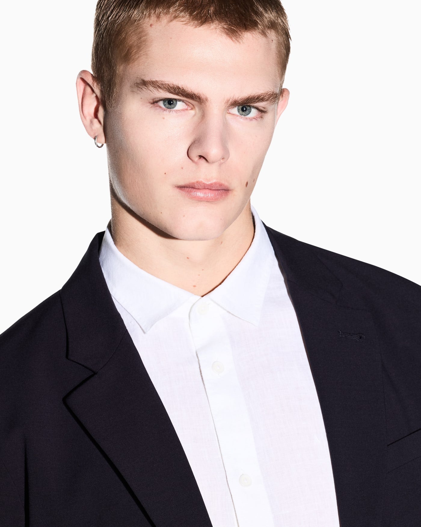 Long sleeve shirt linen regular fit man