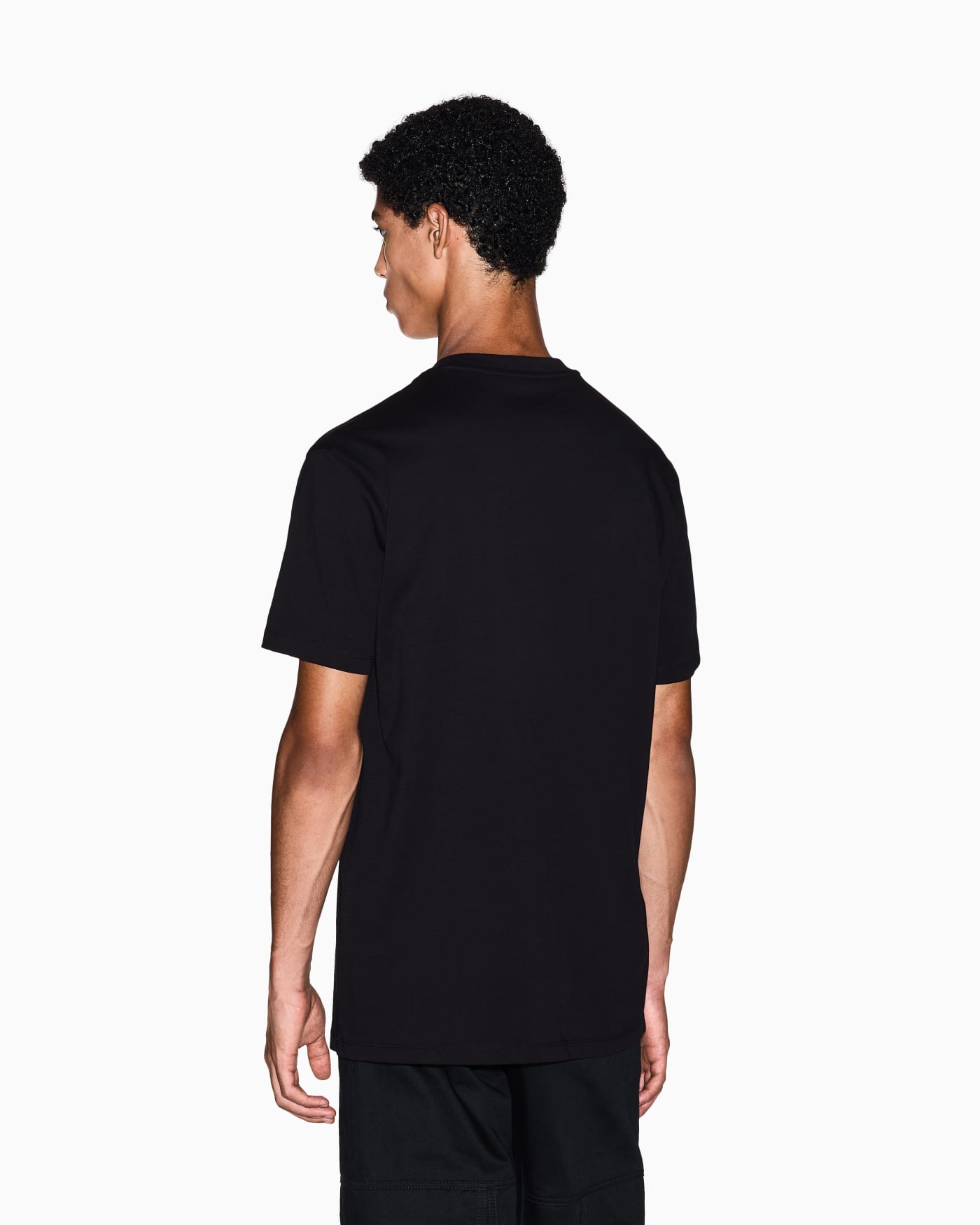 Regular fit cotton t-shirt with a chest logo Essential