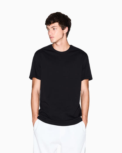 Regular fit cotton t-shirt with embossed logo Essential