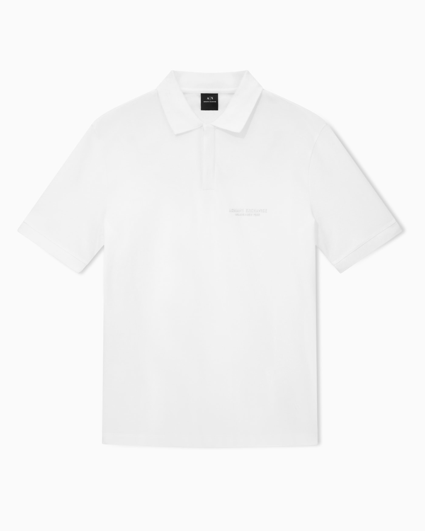 Cotton piqué polo shirt for man