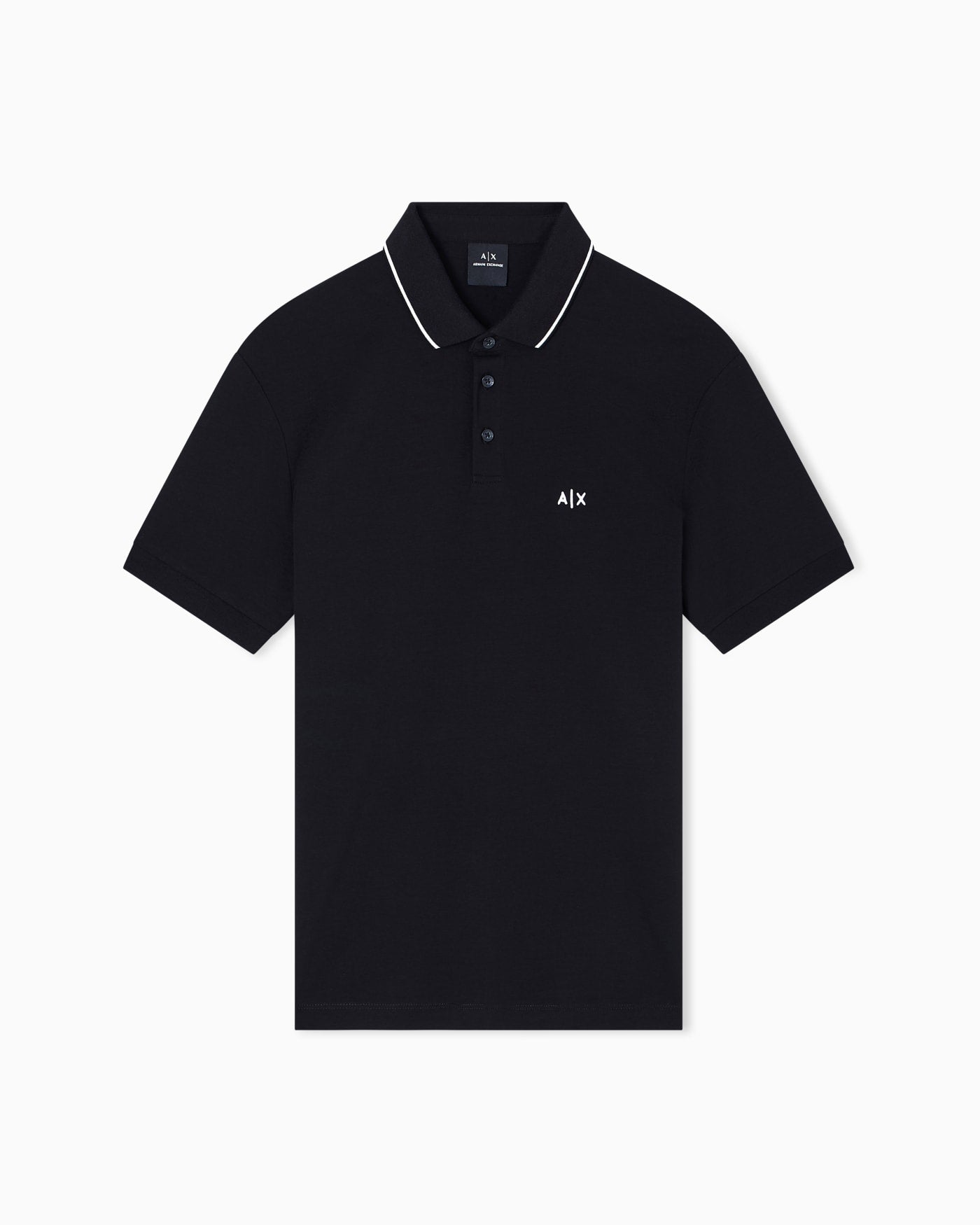 Slim-fit stretch cotton jersey polo shirt Essential