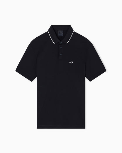 Slim-fit stretch cotton jersey polo shirt Essential