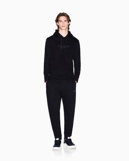 Regular fit French terry hoodie with a logo print Essential