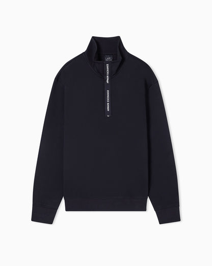 High-neck sweatshirt with zip