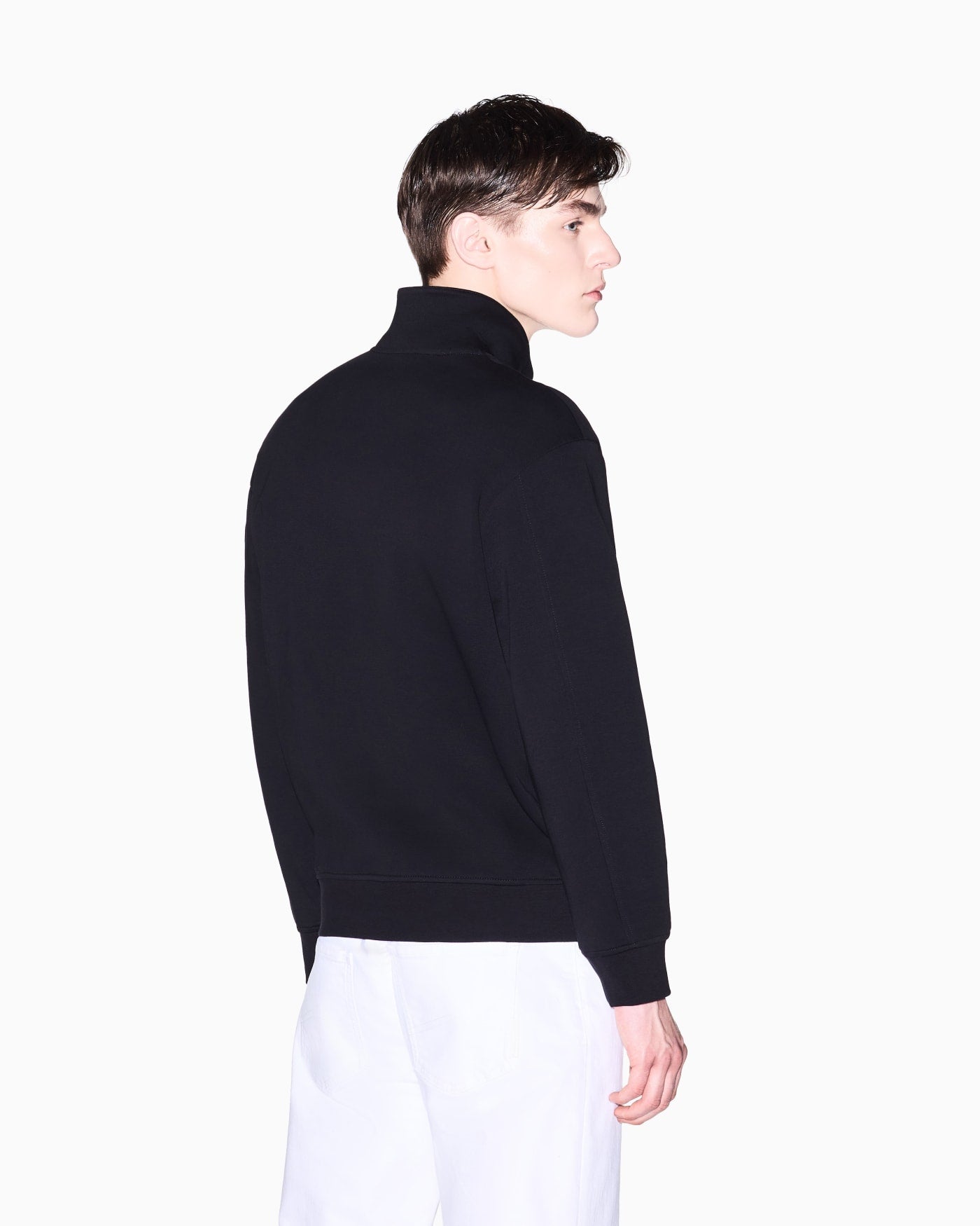 High-neck sweatshirt with zip