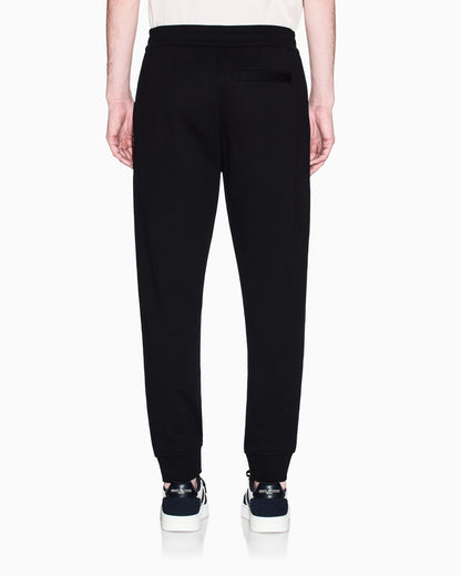 regular fit trousers in cotton French terry